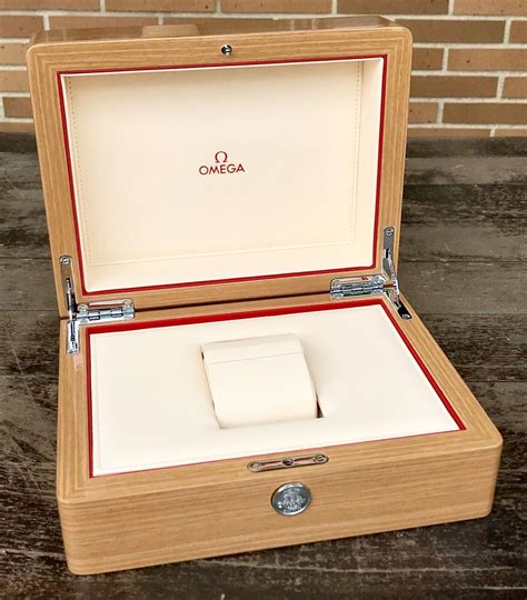 omega wood watch box|omega constellation watch box.